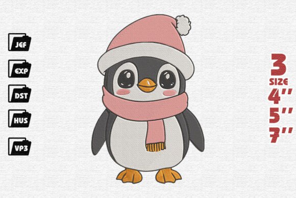 Cute Winter Penguin Embroidery Design Review
