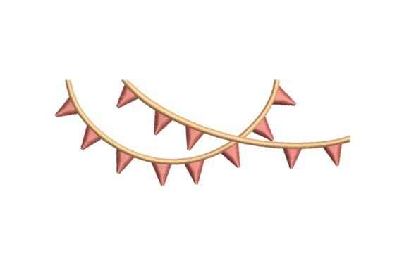 Decorative Party Bunting Embroidery Design Review