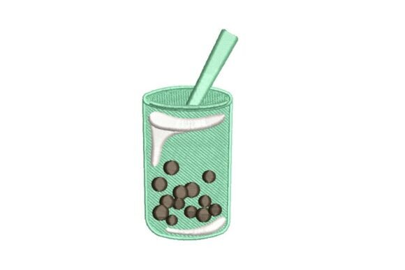 Green Boba Tea Embroidery Design Review