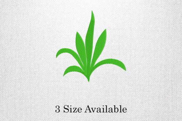 Green Leaf Minimal Plant Embroidery Design Review
