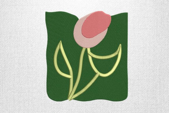 Minimal Tulip Floral Embroidery Art Review
