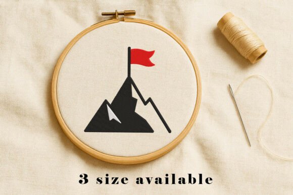 Mountain Peak Flag Embroidery Design Review