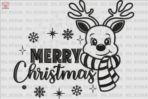 Reindeer Merry Christmas Embroidery Review
