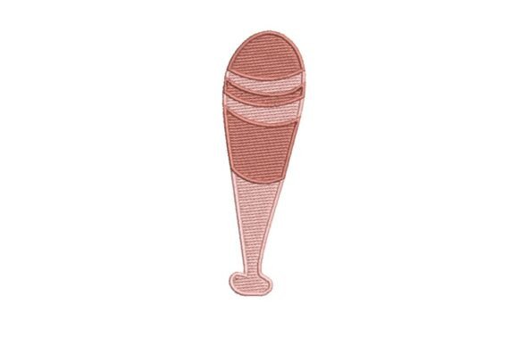 Stylized Baseball Bat Embroidery Design Review