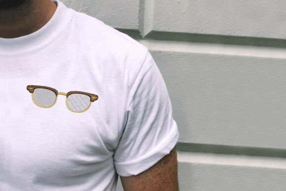 Vintage Horn Rim Glasses Embroidery Review